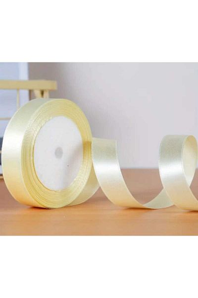 Party and Story Satin ribbons 1 inch, 3 pieces, nude color
