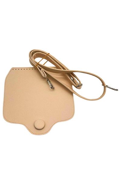 angel çanta aksesuar Angel Bag Accessory Faux Leather Large Button Model Cream Color Bag Leather Set Silver Metal