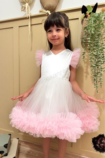 penu baby kids Pink Carnival Sleeveless Ruffle Skirt Dress for Girls Toddler Baby Girl Dress - Alice