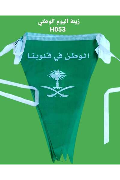 Party and Story زينة اليوم الوطني: قماش على شكل مثلث