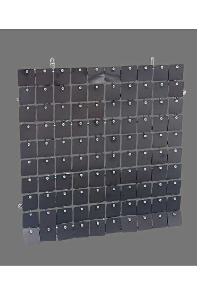 Party and Story خلفيات لامعة من الترتر، 30 سم × 30 سم، لون أسود، 12 قطعة