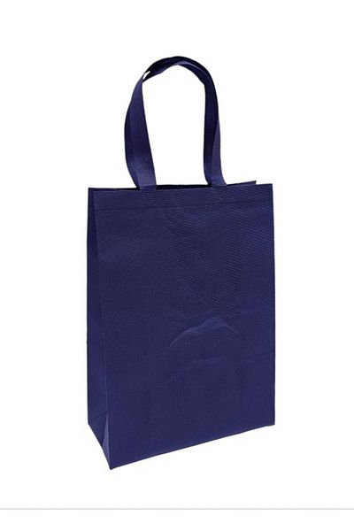 Party and Story Blue canvas shopping bags that can be used more than once, 12 pieces(XL)40Ã—50Ã—15CM