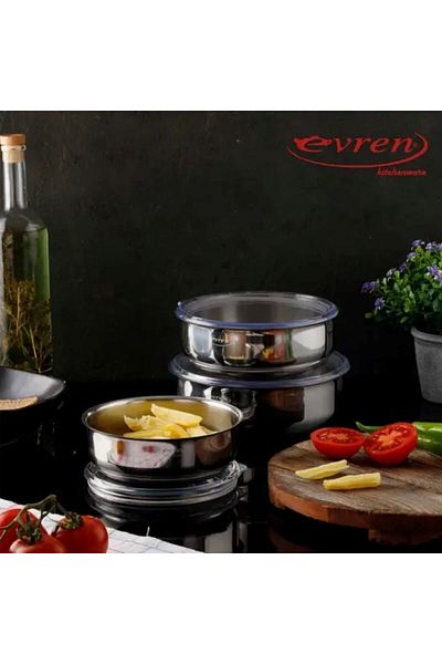 Evren Silver storage VASE set – Elegance and organization in every space