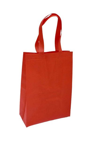 Party and Story Red canvas shopping bags that can be used more than once, 12 pieces Size(L)35Ã—40Ã—12CM