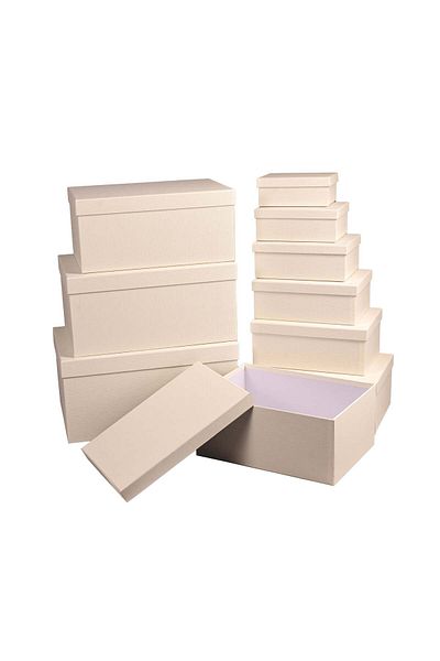 Party and Story 10 pieces of gift boxes Color off white