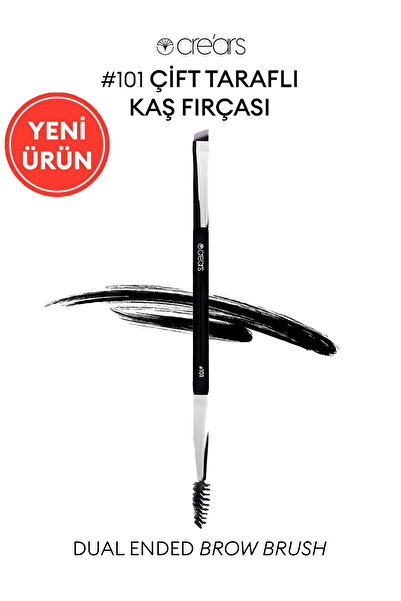 Cre'ars Çift Taraflı Kaş Fırçası Cre'Ars Dual Ended Brow Brush #101