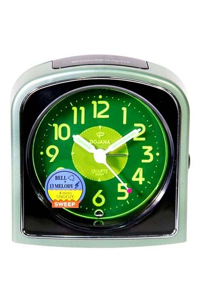dojana Analog Alarm Clock Green