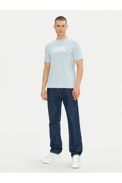 Karl Lagerfeld Tricou bărbătesc 755087 552235 Albastru deschis
