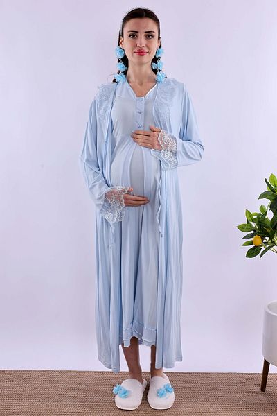 ByLohusa Effortt Blue Pregnant Maternity Set