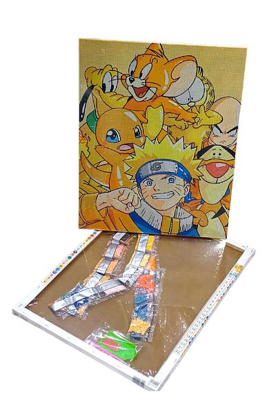 Party and Story Diamond painting kit for kids artwork