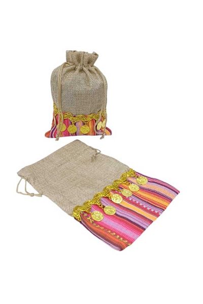 Party and Story Popular burlap bag, Qarqian Baldo, for distributions12 pieces 10Ã—14CM 13Ã—18CM
