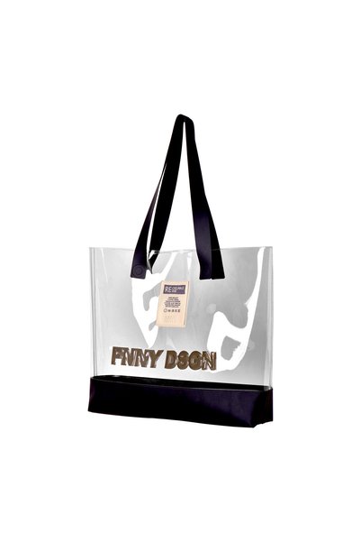 Funny Design Geantă de plajă Bulky Transparentă, Noul Sezon
