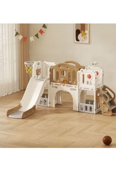 FULLJOY Slide with swing and basketball 3*1 FJY-243
