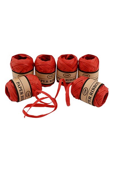 Party and Story Cane Rope 10M Red, 6 Pulls