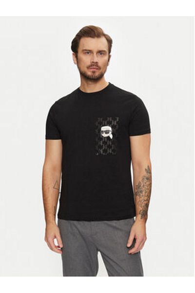 Karl Lagerfeld Men's T-Shirt 755095 551251 Black