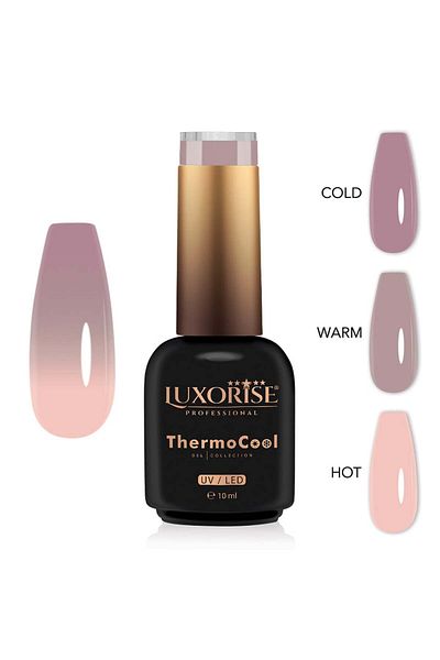LUXORISE Oja semipermanentă termică ThermoCool în 3 culori - Secret Nude 10ml