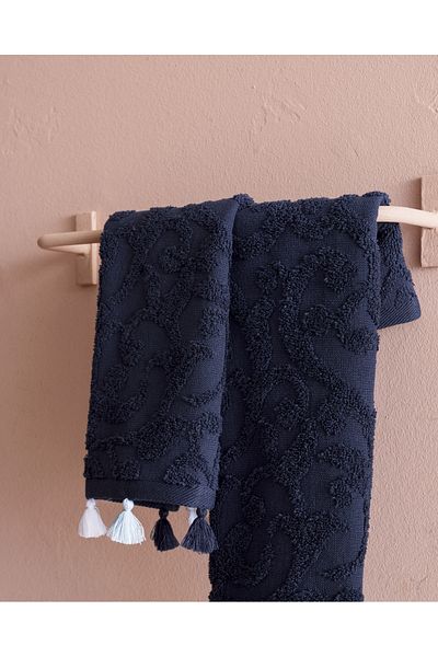 Madame Coco Set de 2 prosoape Giverny 100% bumbac - bleumarin