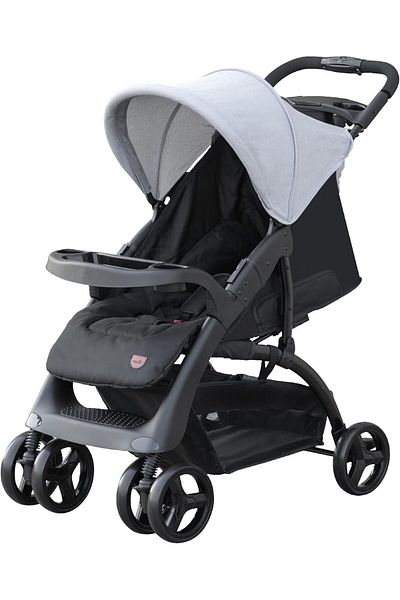 Moon Aria Baby Stroller Travel Gear - Convertible Reclining Transport - Swirl 360 Wheels -