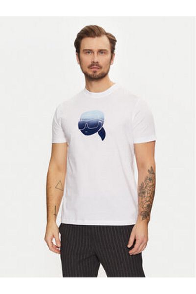 Karl Lagerfeld Tricou bărbătesc 755426 551242 Alb