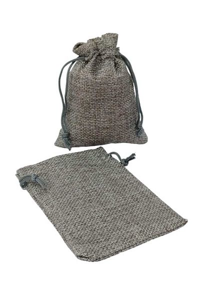 Party and Story Burlap bags for gift distribution, 12 pieces L(10Ã—15CM)