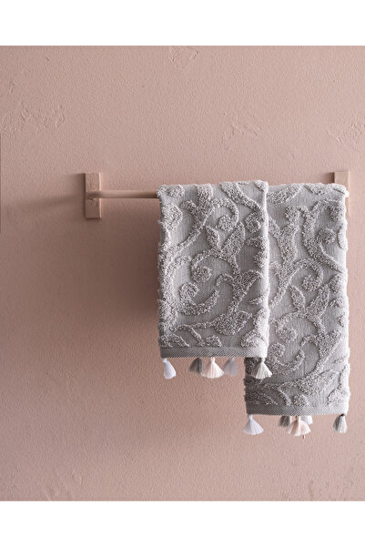 Madame Coco Giverny 2-пакетний рушник з 100% бавовни - сірий