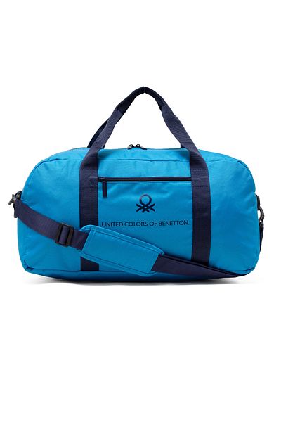 United Colors of Benetton Blue Unisex Travel Hand Suitcase Sports Bag with Shoulder Strap 21063
