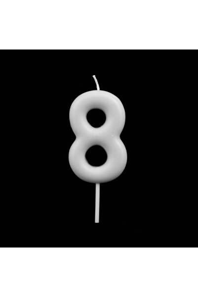 Party and Story شمعة عيد ميلاد بيضاء اللون رقم 8