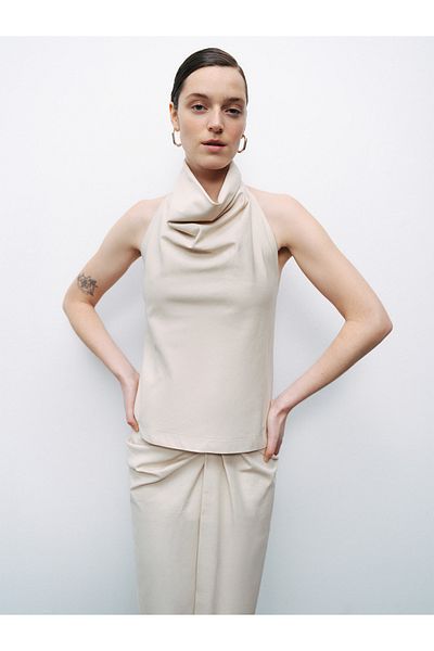 Nocturne Plunging Neck Blouse