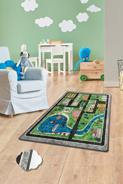 Chilai Home Children's rugs, 160 cm x 100 cm, Antibacterial, non-toxic, Anti-slip base