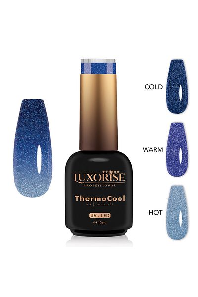 LUXORISE Oja semipermanentă termică ThermoCool cu ​​3 culori - Blissful Breeze 10ml