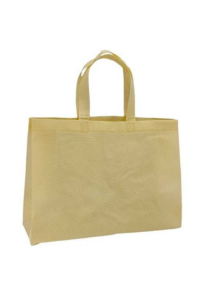 Party and Story Reusable and printable fabric shopping bags in cream color, 12 pieces Size (S)25Ã—35Ã—11CM