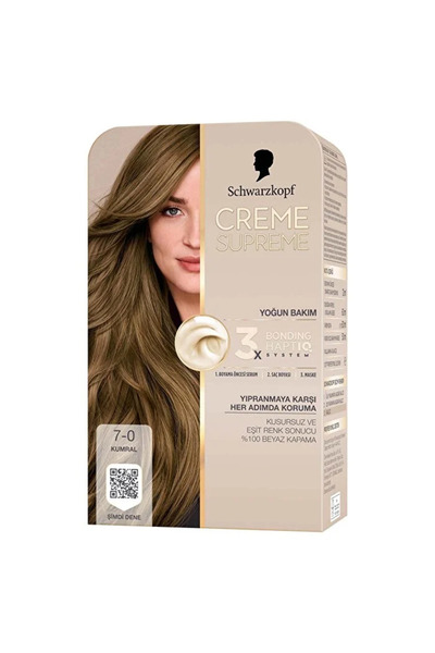 Schwarzkopf Creme Supreme Saç Boyası 7-0 Kumral