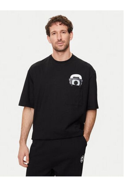 Karl Lagerfeld Men's T-Shirt 755099 542270 Black