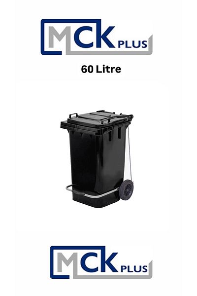 MCK Plus Mck Plastic Pedal Garbage Container 60 Liter Plastic Container - a Heat Resistant Material