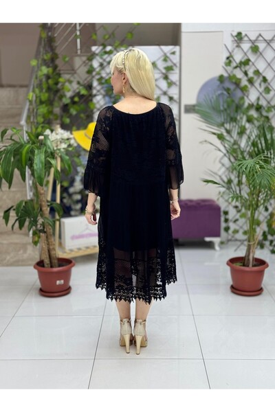 Punta Otantik Nc11533 Italian Silk Dress Black