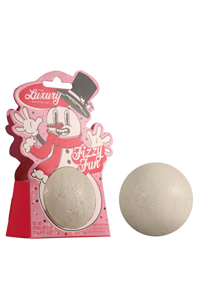 The Luxury Bathing Company Fizzy Fun Bath Ball, Candy Canes, Cocoa & Vanilla Swirl, The Luxury Bathing Company, 150 g