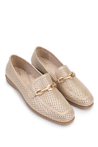 RELAX ANATOMIC Women's Genuine Leather Gold Comfort Shoes