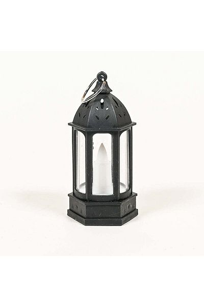 Party and Story Ramadan lantern for home decoration, 13 CM*6 CM black 12 pieces