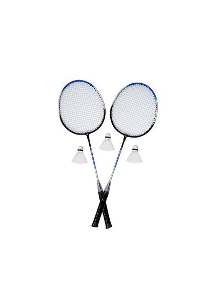 Delta 2Pcs Badminton Racket with 9Pcs Badminton Balls Set for Couples