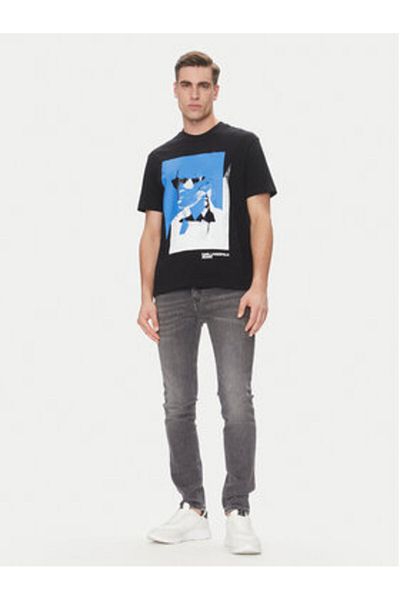 Karl Lagerfeld Men's T-Shirt A2M17036 Black