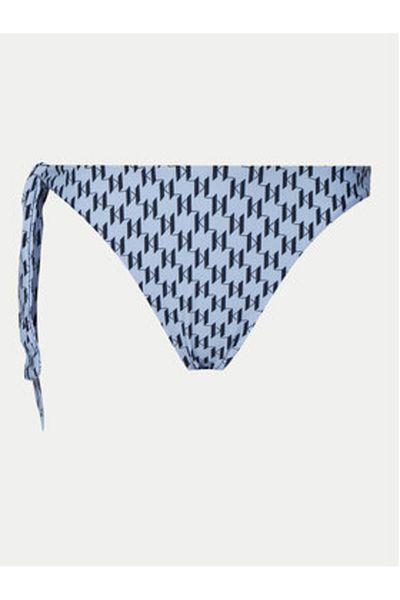 Karl Lagerfeld Sliț de bikini albastru pentru femei KARL LAGERFELD-A1W46042 1PM KL AOP KNTKY BL-MD INDIGO