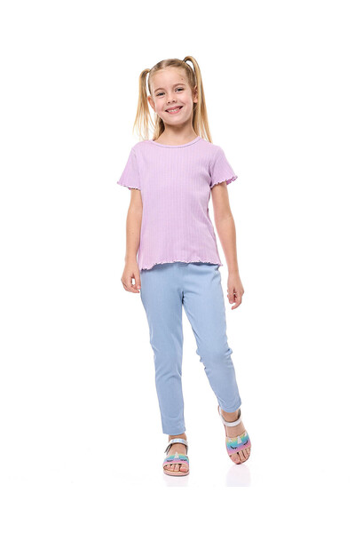 R&B بنطال ضيق سادة بخصر مطاطي