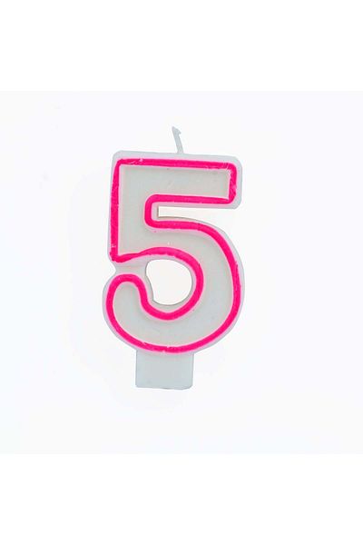 Party and Story Birthday Candle Number 5
