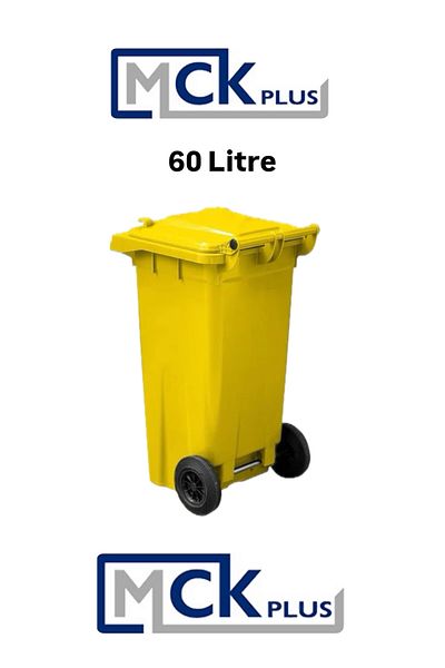 MCK Plus Recipient de gunoi din plastic MCK Recipient din plastic de 60 litri - Material rezistent la căldură