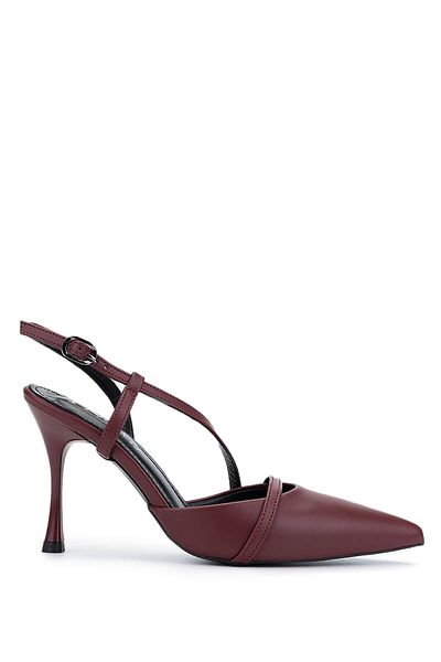 Tamer Tanca Women's Vegan Burgundy Heeled Shoes