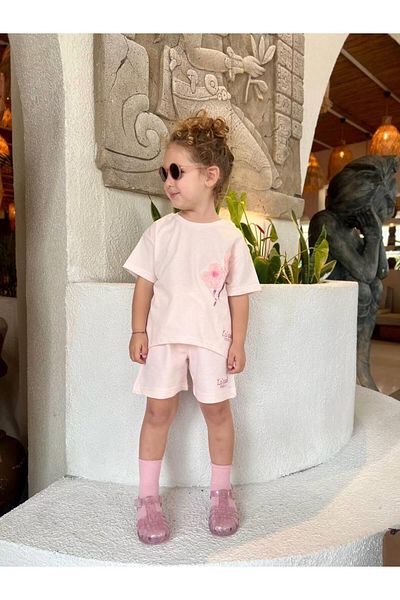 Bebeelkids Girl's Cotton Candy Printed 2-Piece Set