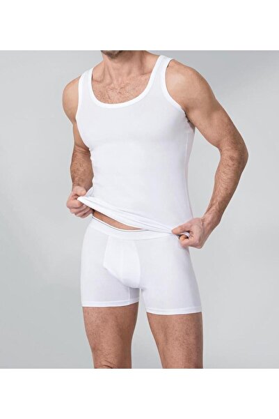 mdm style Men's Modal Athlete Boxer Suit - White 195