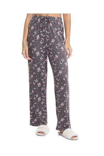 R&B Printed Lounge Pants With Drawstring Waist