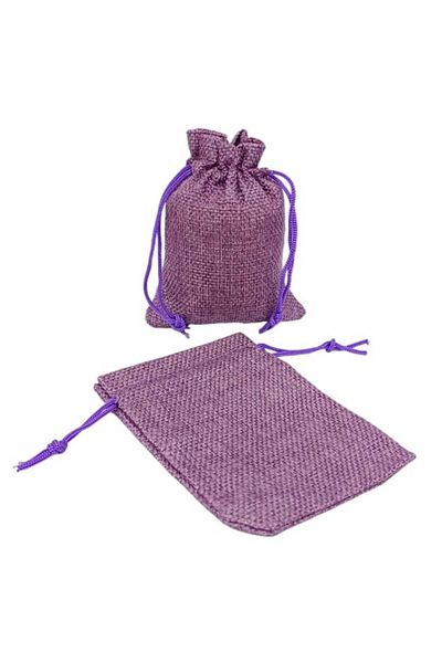 Party and Story Burlap bags for gift distribution, 12 piecesL(10Ã—15CM)