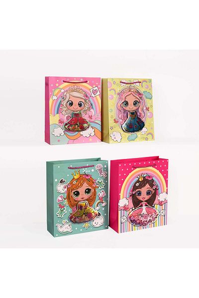 Party and Story Girls themed party favor bags(L)